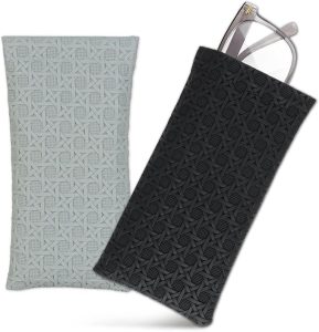 Hifot 3 Piezas Funda Gafas de Sol de PU Bolsa