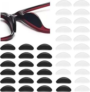 JEYORZY 20 pares de almohadillas nasales, autoadhesivas, antideslizantes