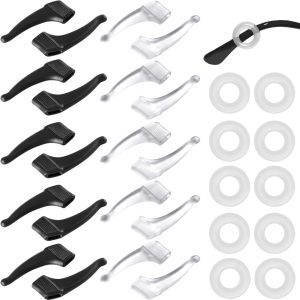 ZKSXOA 15 Pares de retenedores Redondos para Gafas